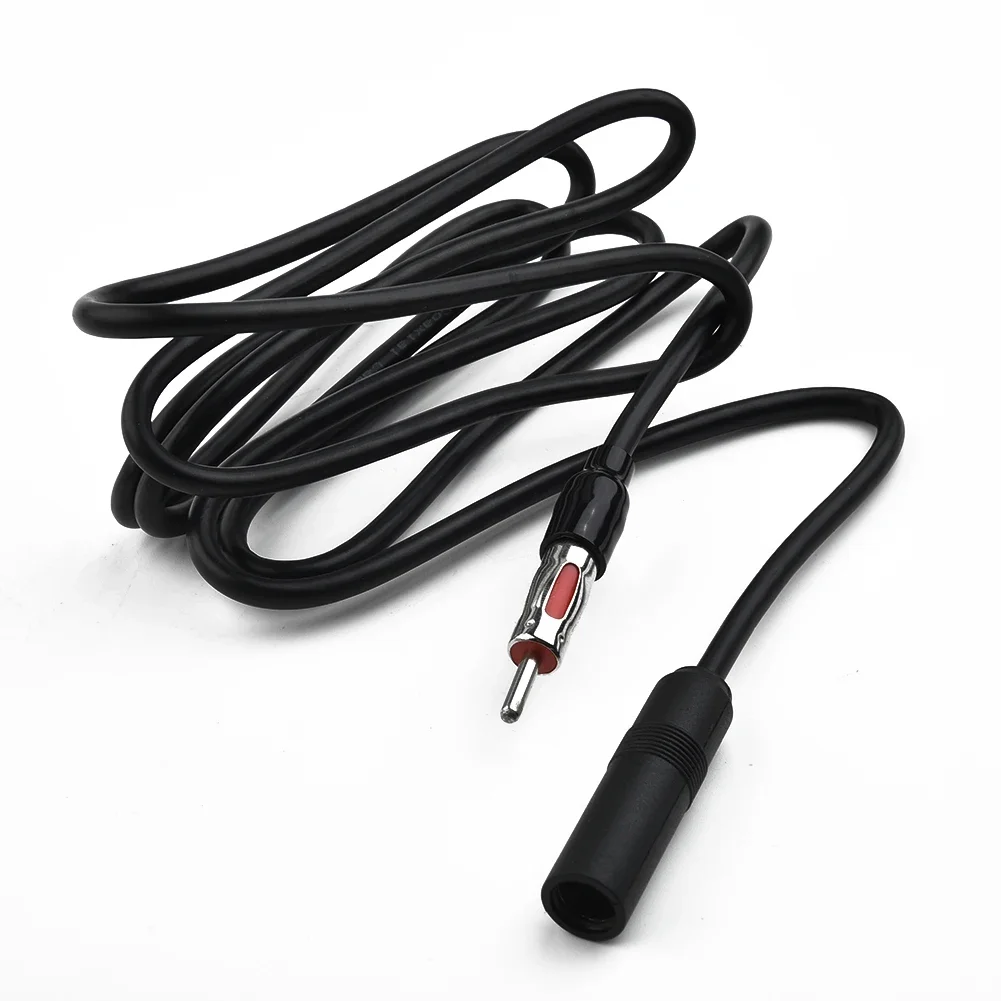 Car AM FM Adapter Cable Black Car Female Radio AM/FM Antenna Adapter Extension Cable Plastic Metal Car Accessories