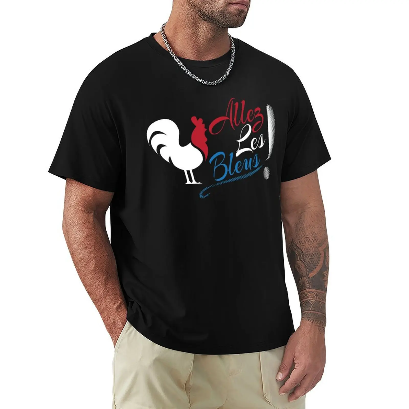 Allez Les Bleus France Soccer Football World Shirt T-Shirt Christmas Casual Tee Shirt