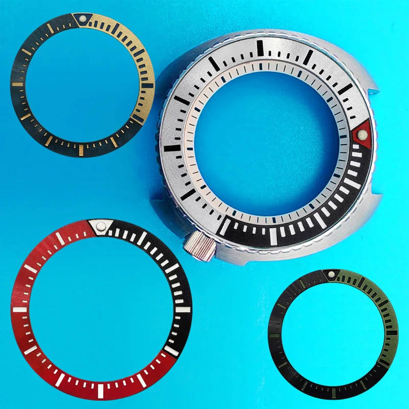 37.2mmx29.2mm GMT Aluminum Watch Bezel Insert for Sub SKX007 SRPD Case NH35 Case 12 Hour Scale Bezel Ring