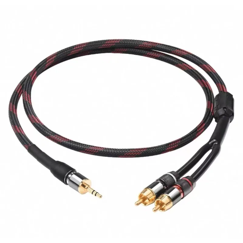 

Аудиокабель HIFI от 3,5 мм до 2 RCA, 3,5 мм штекер на 2 RCA-папа, стереокабель для iPhone, MP3, DVD-усилитель