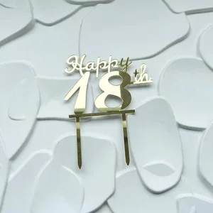 Nuevo dorado 10 mejores ventas de 40 cumpleaños topper - №8