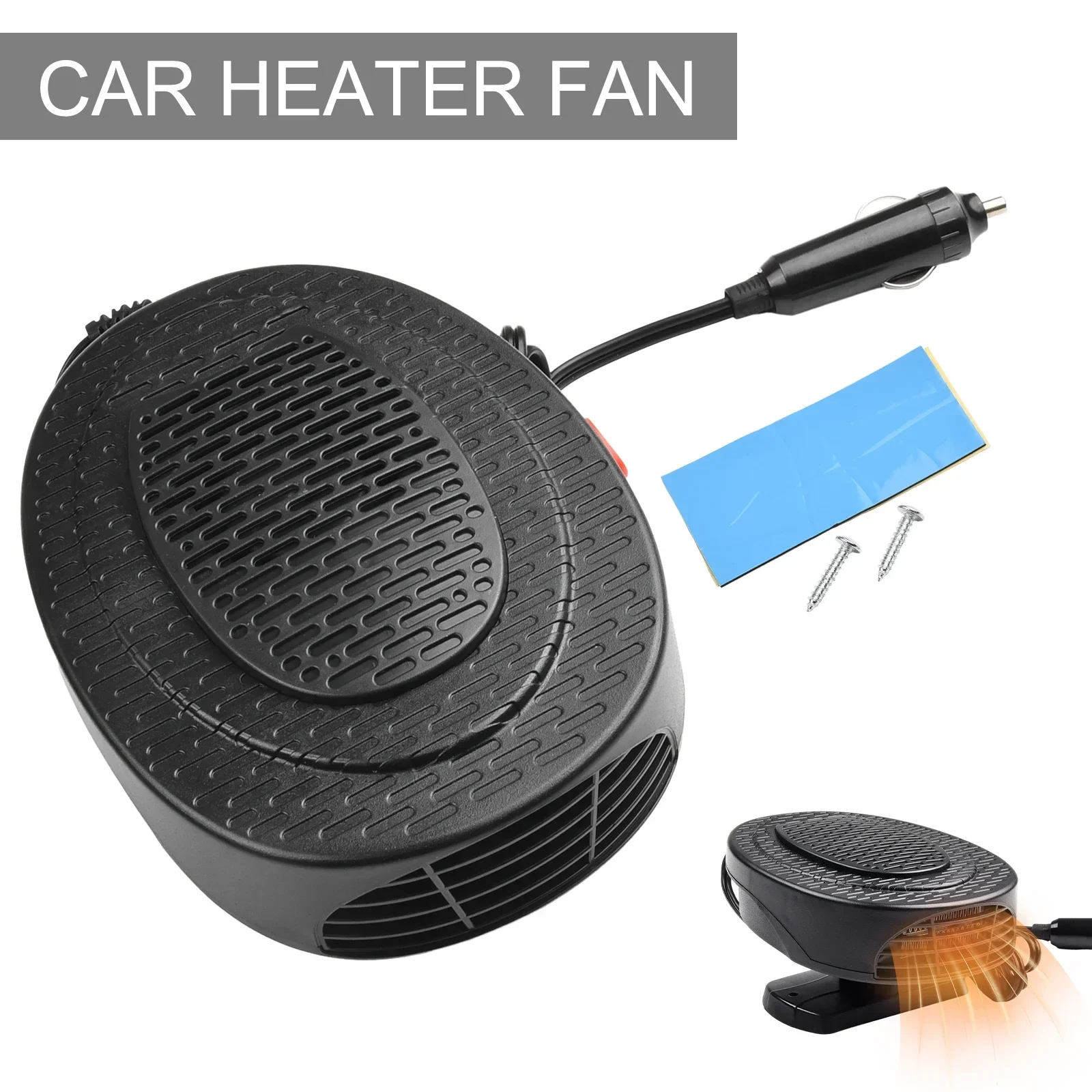 Fan Car Thermal Switch Large Air Outlets Statu New Cool Air Low Noise Swivel Stand Cooler Thermal Switch Portable