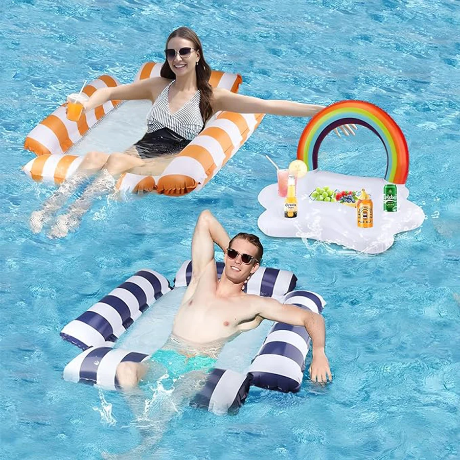 

Swimming Pool Floating Boat Inflatable Hammock Adult Water Hammock Vacation Multi - functional Swimming Pool Floating Raft