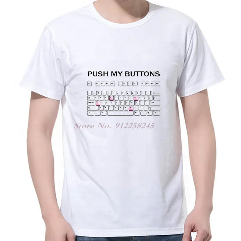 

Push My Buttons Funny Diy Harajuku Graphiicc T Shirts Oversized Short Sleeve T-Shirts Summer Streetwear Tees Tops Mens Clothes