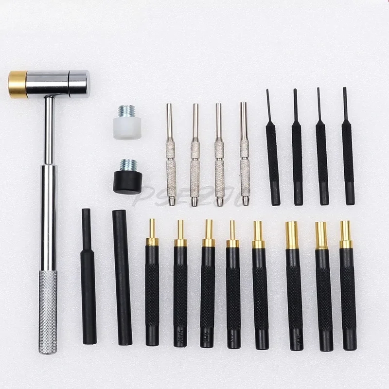 

Punch Heads Double-sided Copper Hammer Punch Sets Mechanical Maintenance Tools Punching Pins Punching Tools 21 Pcs