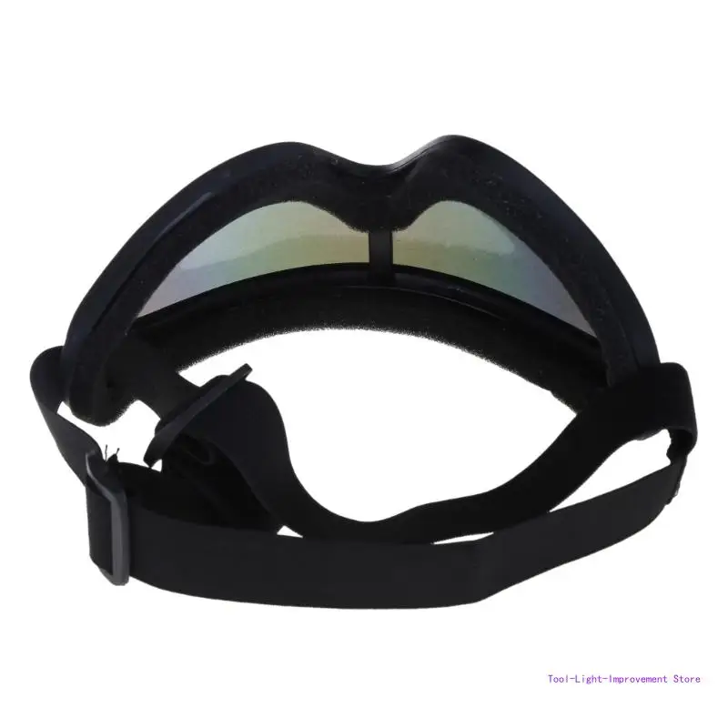 C63E Foldable Dogs Sunglasses for Small Long Snout Dogs UVProtections Goggles with Adjust Strap Dogs Eyewear