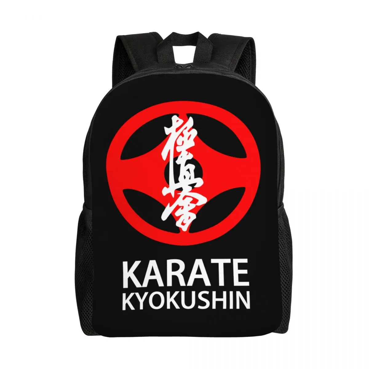 

Karate Kyokushin Backpacks for Men Women Water Resistant College School Martial Arts Bag Print Bookbags