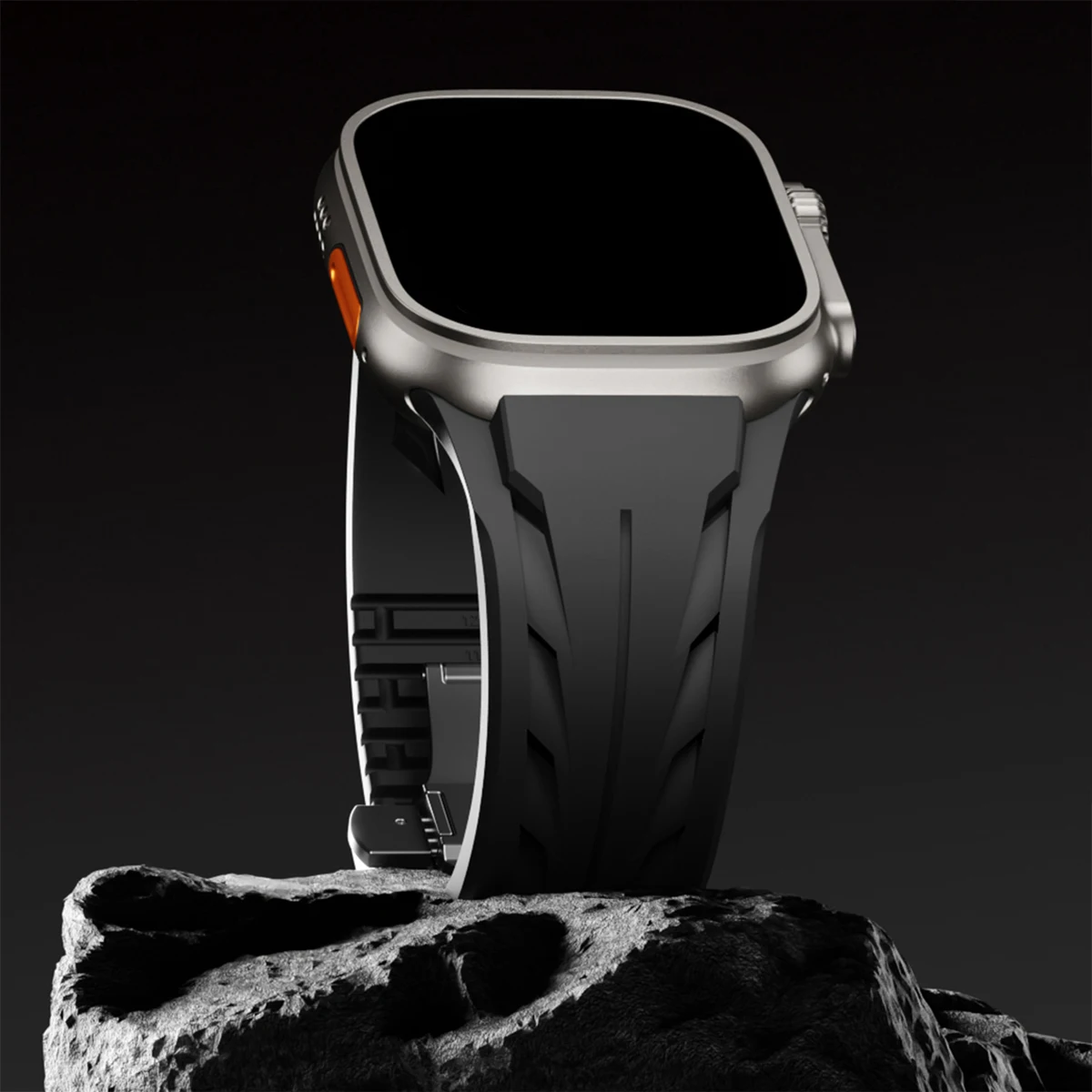 حزام ساعة رياضية فاخرة لساعة أبل Ultra2 49 مللي متر 46 مللي متر 45 مللي متر 44 مللي متر حزام مطاطي Iwatch 10 9 8 7 SE 6 5 4 ملحقات حزام الساعات