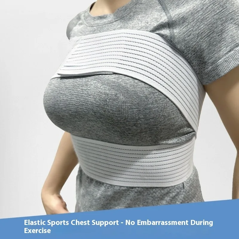 Bande d'entraînement élastique pour femmes, Support de poitrine, correcteur de Posture respirant, corde à sauter, course à pied, Fitness, Anti-choc, sport confortable