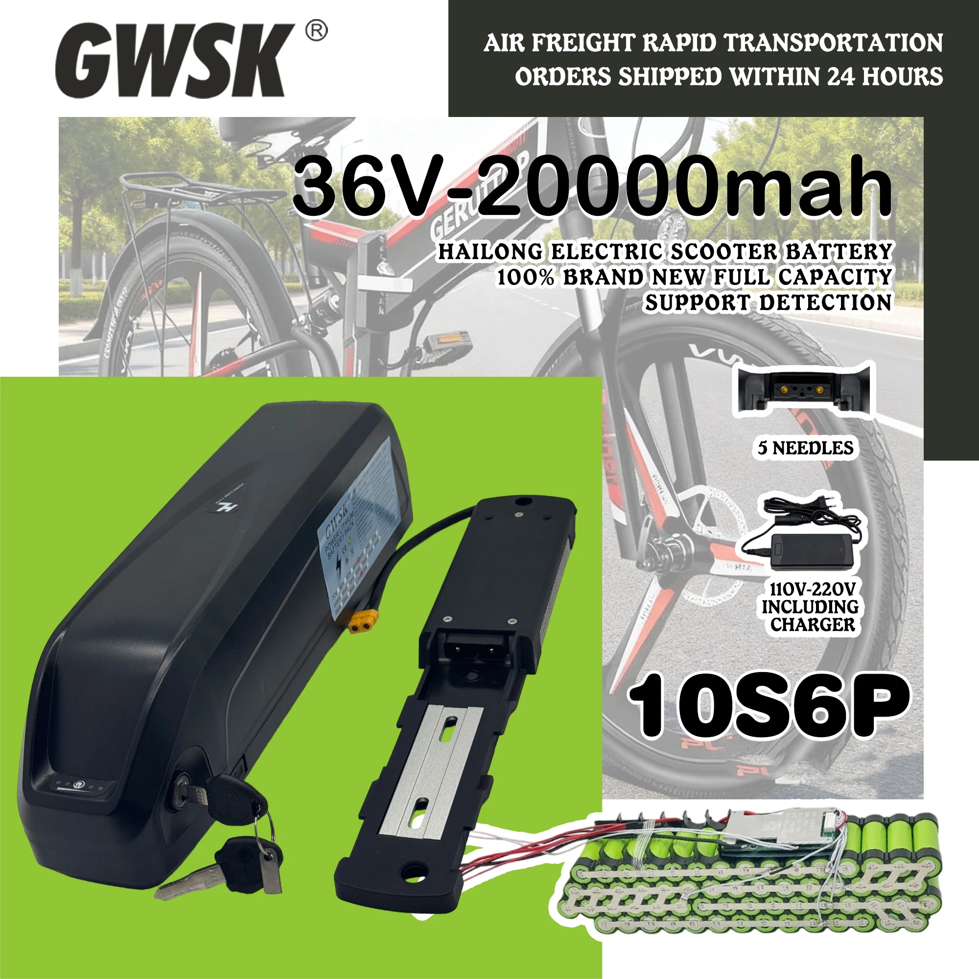 

Hailong electric bicycle battery 36V 20AH 5PINS 100% full capacity lithium battery electric bicycle battery electric bicycle r