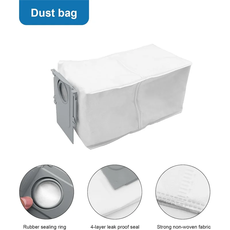 WHYY-ensemble d'accessoires de remplacement pour Roborock Q Revo/P10 pièces d'aspirateur brosse latérale principale filtre Hepa vadrouille sacs à poussière en tissu