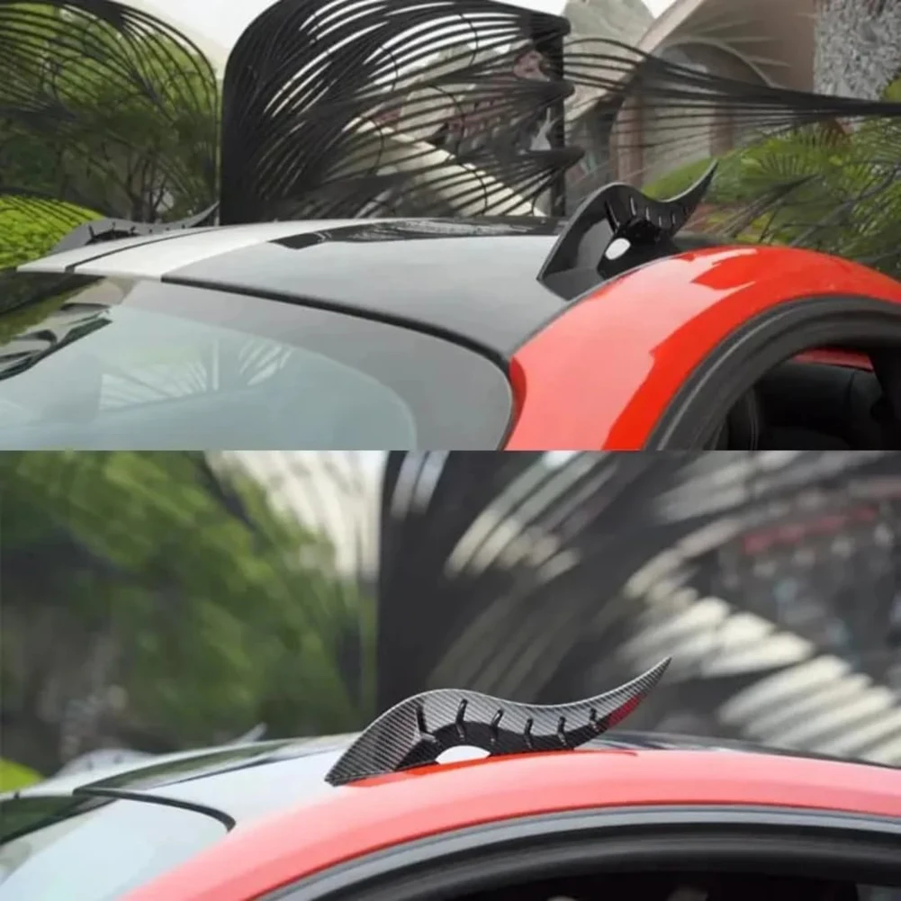 

1 пара украшений на крышу автомобиля с рогом дракона, креативное украшение на крышу в форме рога дракона, внешнее украшение автомобиля