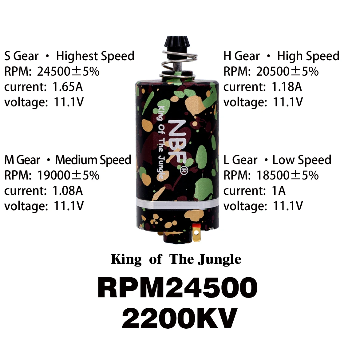 NBF Groothandel 480 Borstelloze AEG Motor Vier snelheidsregeling Voor Airsoft Wapens M16/M4/MP5/G3/P90 V2 V3 Versnellingsbakken Versnellingsbak