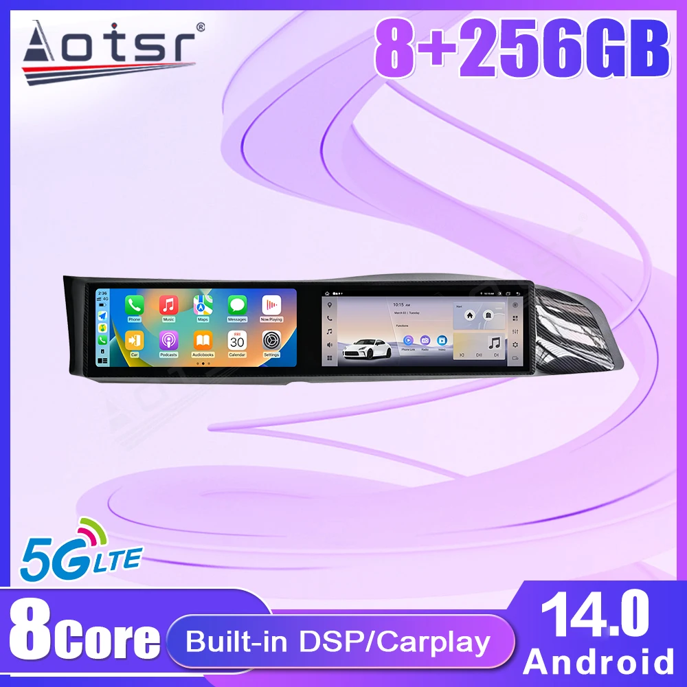 Dual 10.25 Inch Android 14 Car Multimedia Player GPS Navigation For Toyota GT86 Subaru BRZ 2012‑2019 Wireless CarPlay Head Unit