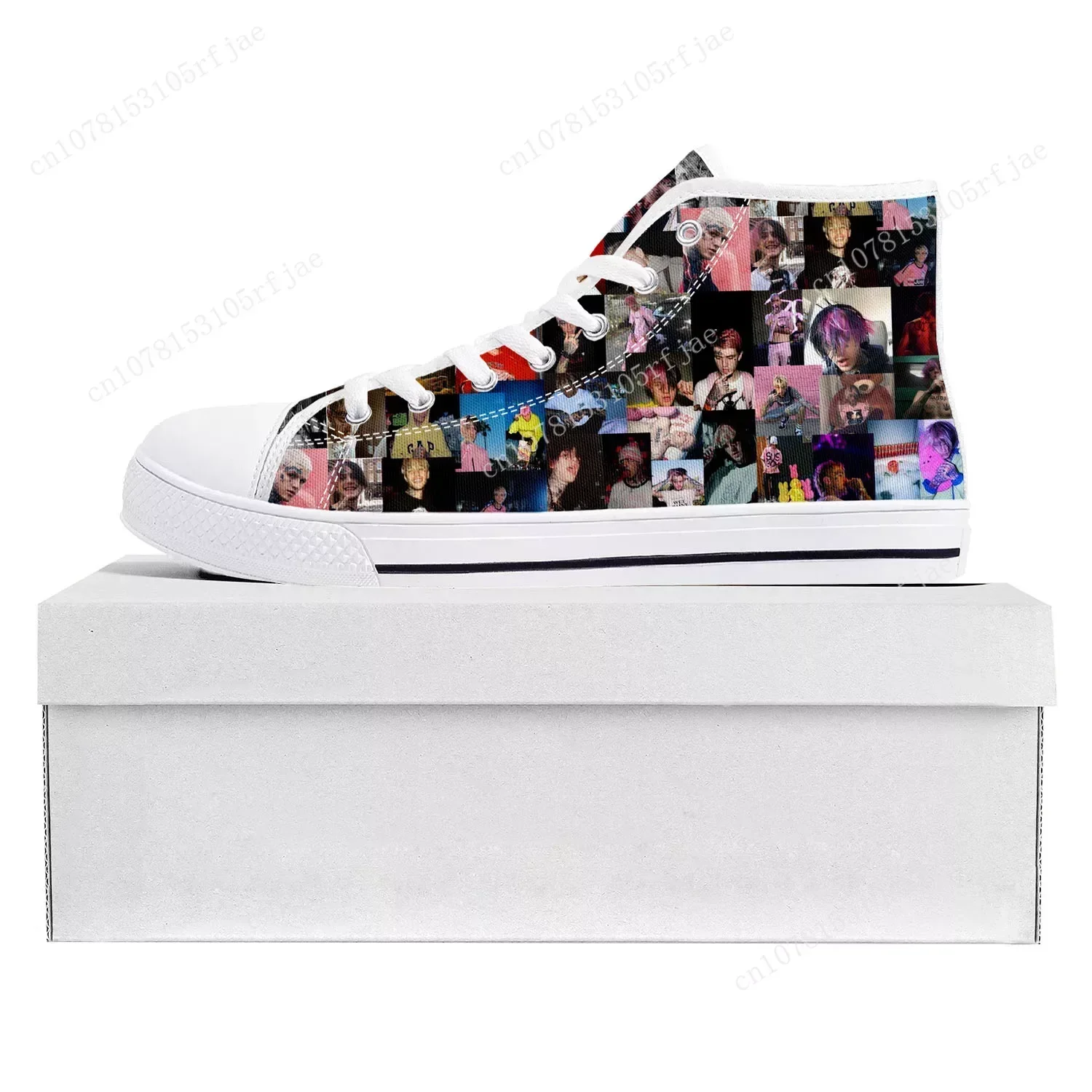 حار الهيب هوب مغني الراب ليل اللمحة عالية الجودة أحذية رياضية عالية الجودة رجل إمرأة مراهق قماش حذاء رياضة زوجين أحذية عادية حذاء مخصص #2