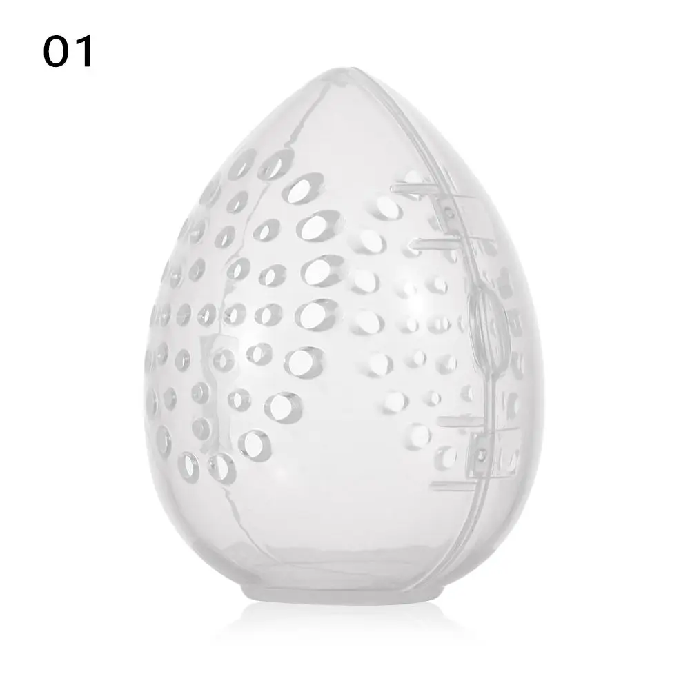 Pudełko w kształcie jajka, odporne na pleśń, etui do przechowywania akcesoriów do makijażu, stojak do suszenia gąbeczek do makijażu, puder, puszki do makijażu.