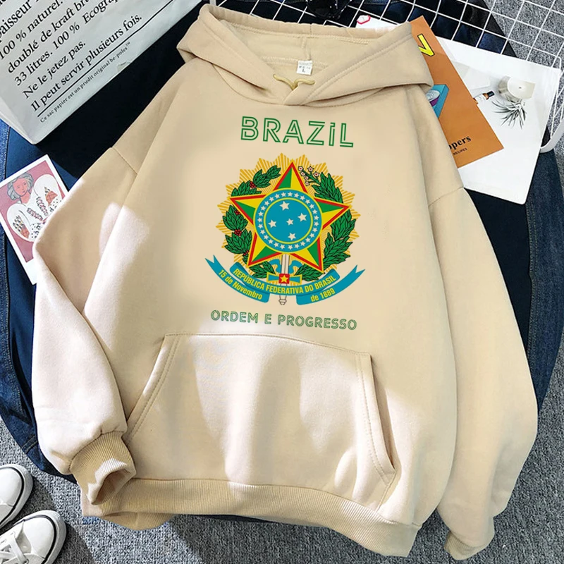 brazil hoodies male graphic y2k aesthetic men clothing hoddies Korea