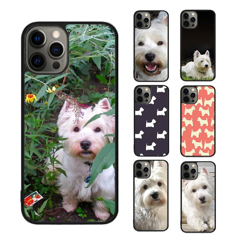 West Highland White Terrier Dog Phone Case For iPhone SE2020 15 16 14 13 12 11 Pro Max Coque 8 PLUS 7 mini fundas cover