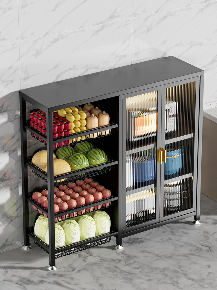 

Kitchen racks floor-to-floor multi-storey storage storage storage multifunctional with doors