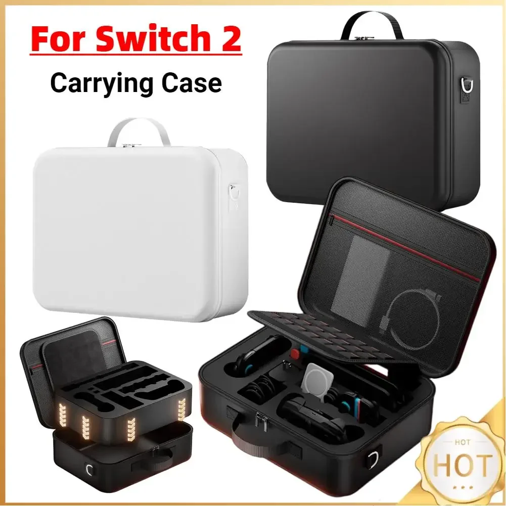 

Большой чехол для переноски NS2 для Switch 2, защитный жесткий чехол из ЭВА, портативный дорожный чехол для переключателя, игровые аксессуары для Switch2