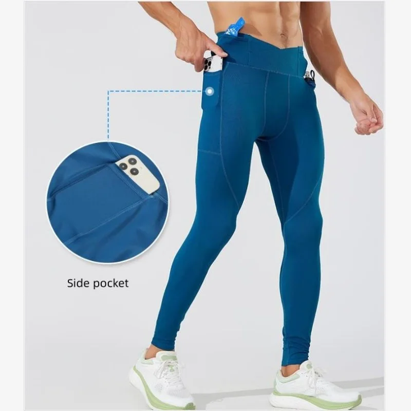 Spring Autumn Stretch Pants Lightweight Track Pants Sports Trousers Fitness yoga pants Side Pockets Seamless Sports Pants XXL