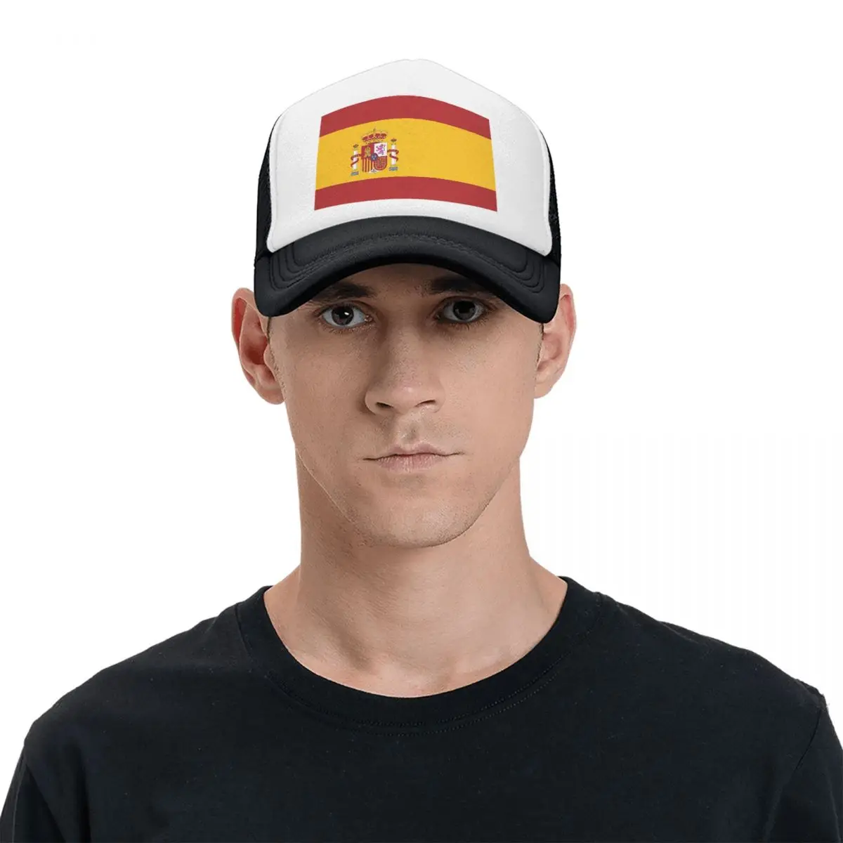 Spain Flag Cap Fashion Mesh Baseball Caps Adjustable Hat Hip Hop Summer Unisex Baseball Hats