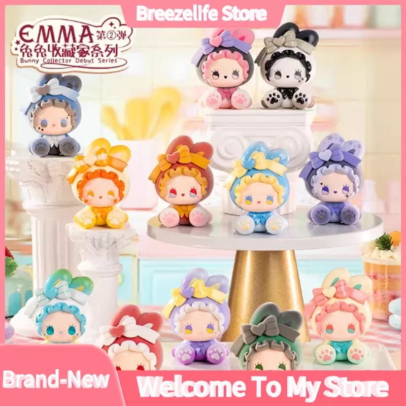 

Authentic Emma Bunny Collector Series 2 Blind Box Cute Flocked Kawaii Collectible Dolls Desktop Ornaments Gift For Teenage Girl