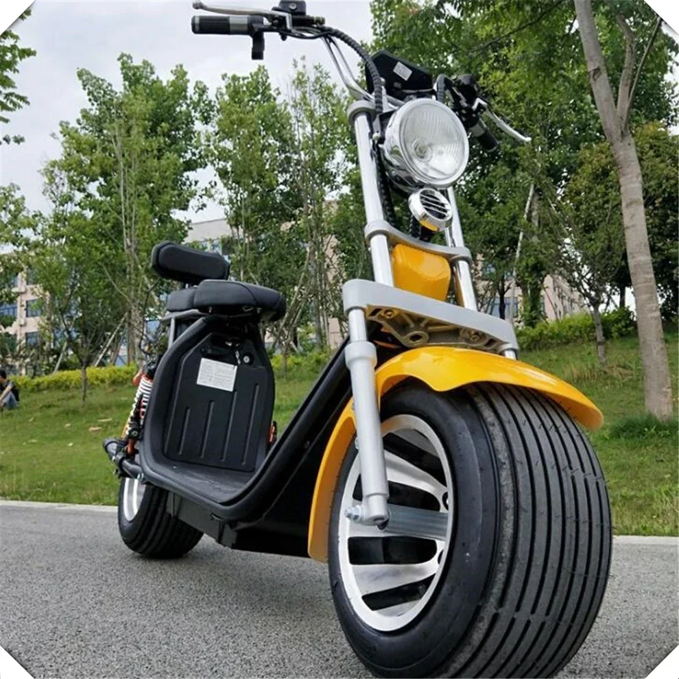 Factory Supply Electric Scooter 1500W brushless Citycoco Adult Electric Motorcycle Scooter 10 inch