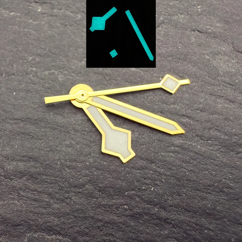 NH35 Snowflake Watch Hands Blue Luminous Watch Hands Fits NH35 NH36 4R35 7S26 Movement SKX007 SRPD Watch Hands Retrofit parts