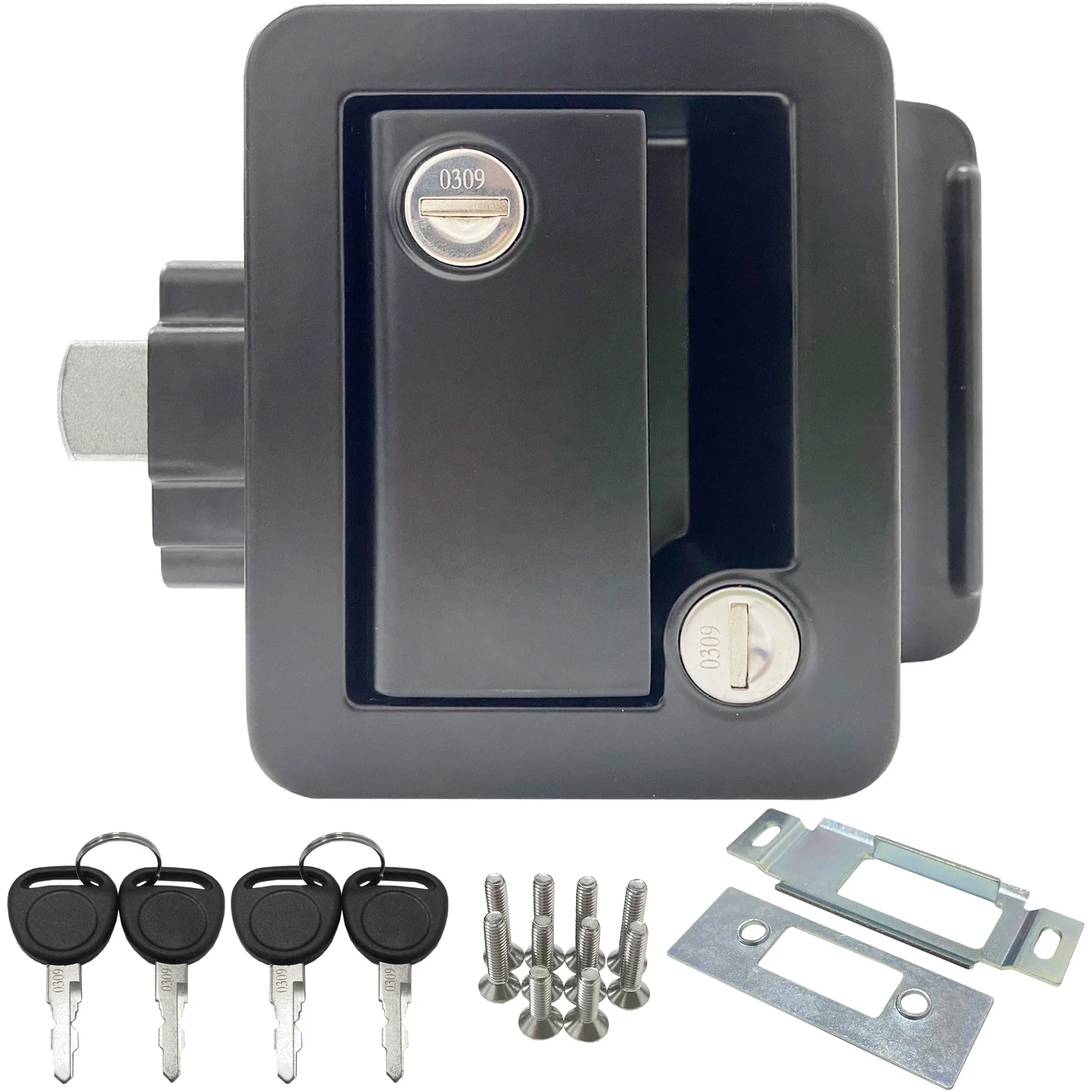 GL-12136 RV Trailer Lock Truck Caravan Entry Car Door Lock RV Door Lock