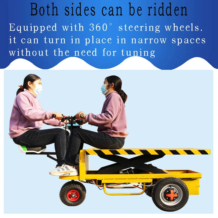 Adjustable Table Farm Collapsible Electric Flatbed Truck Hydraulic Scissor Tricycle Electric Cargo Lifting Scissor Platform