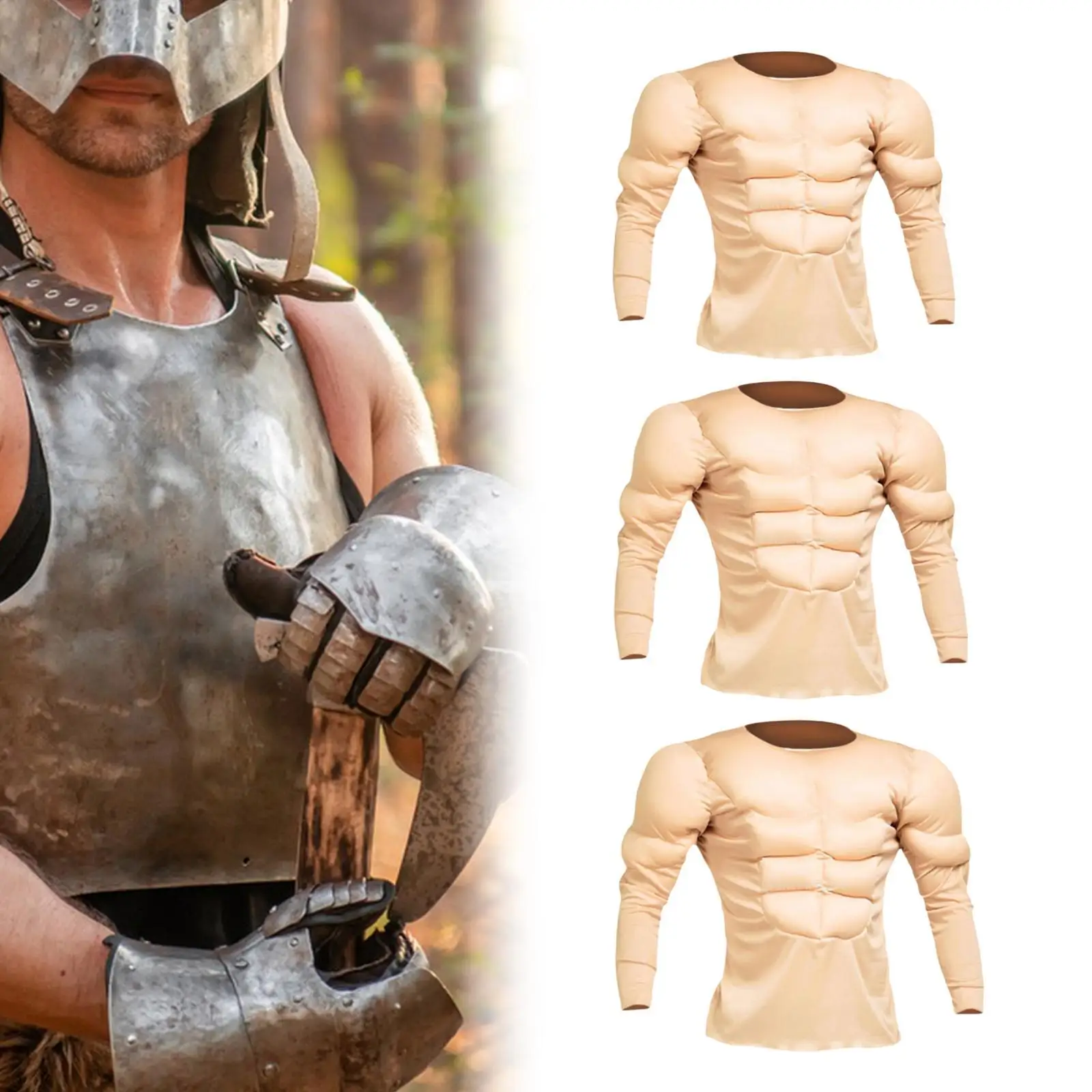 Kostium koszulki mięśniowej 3D wyściełany do występów na scenie Cosplay i karnawałów