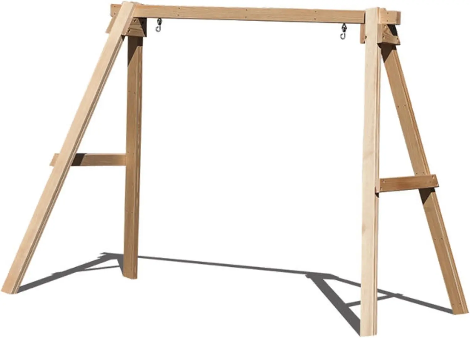 Porch Swing Stand For 5 Ft Swings A Frame - 800 Lbs Capacity Made In Usa From Select Treated And Kiln Dried 4 X 4 Pine Posts