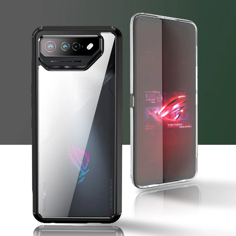 

funda For ASUS Rog Phone 7 , 7 Pro Case Ultra-thin Shockproof TPU Frame+ Matte Transparent Acrylic Hard Cover For Rog Phone7 Pro
