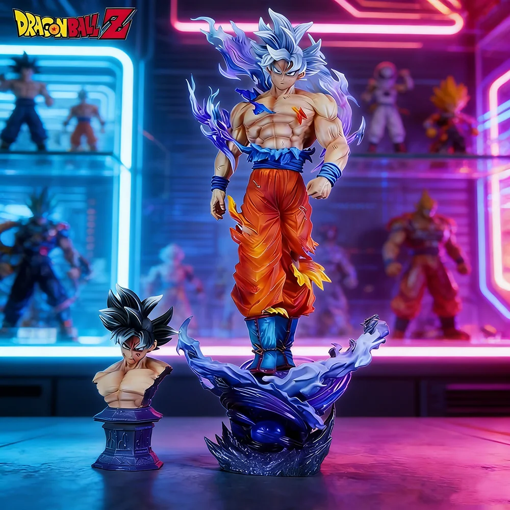 

42cm/16.54in Anime Dragon Ball Figure Ultra Instinct Goku Action Figures Pvc Statue Desktop Ornamen Collection Model Toys Gifts