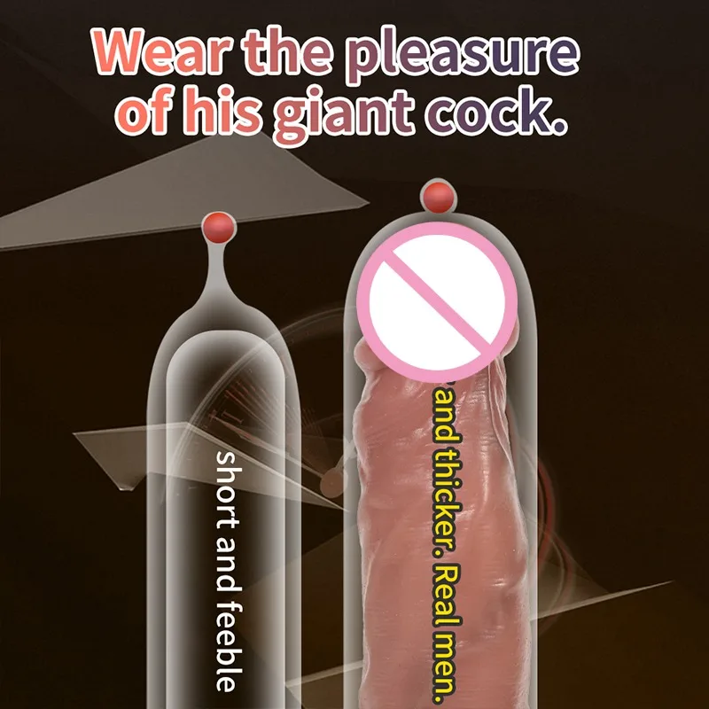 1Pc Realistic Penis Sleeve with Penis Ring Delayed Ejaculation Reusable Silicone Cock Ring Sex Toy for Male Enlargement Sleeve