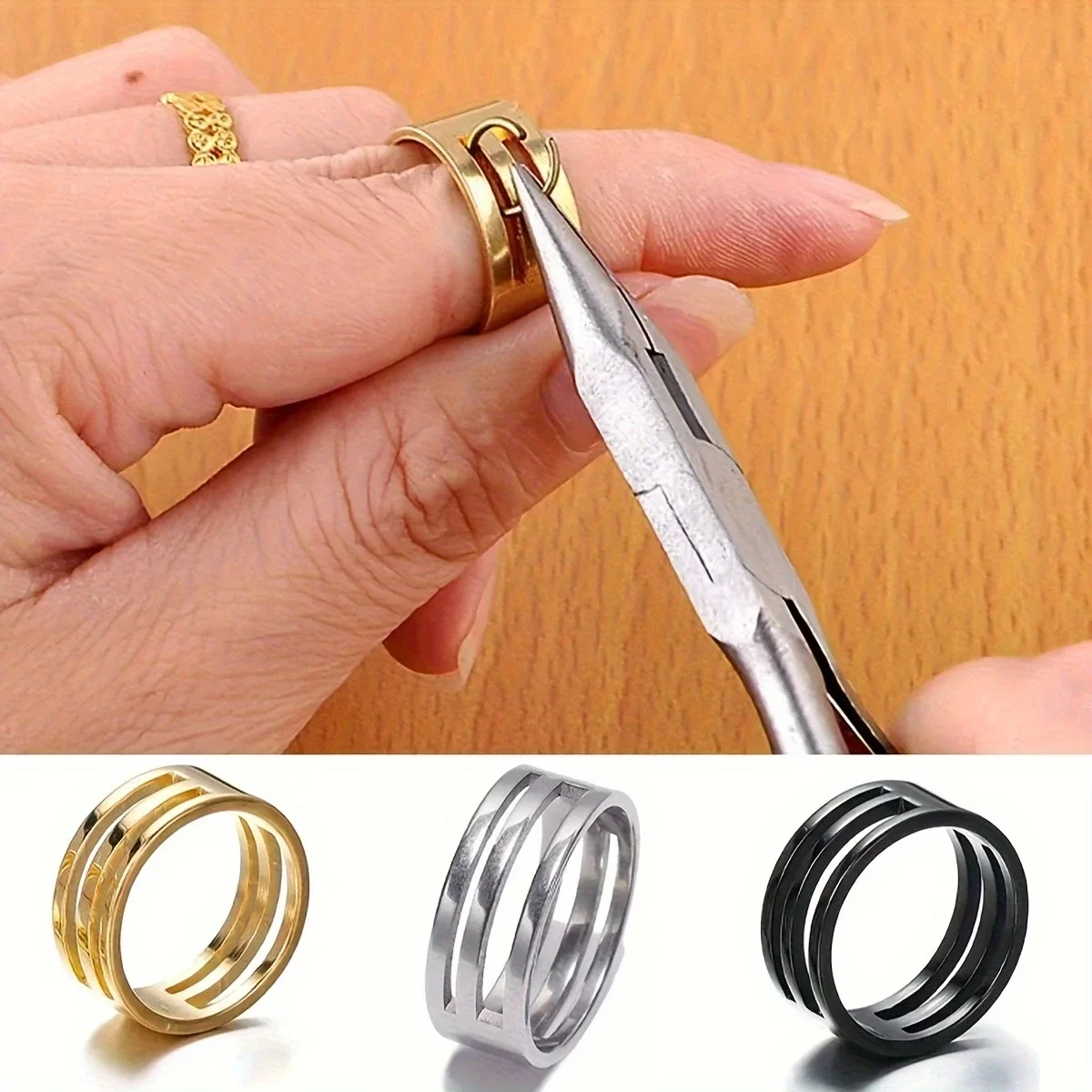 1pc-Split jump ring, closed finger tool, used for DIY jewelry making, ball pliers, opening aid tool