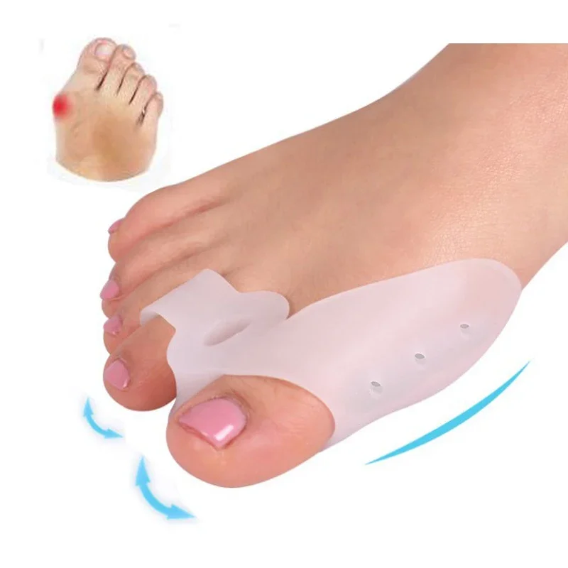 Silicone Toe Splitter Correction Device, Large Foot Bone Separation Toe Sleeve Toe Splitter Manicure Tools For Hallux Valgus