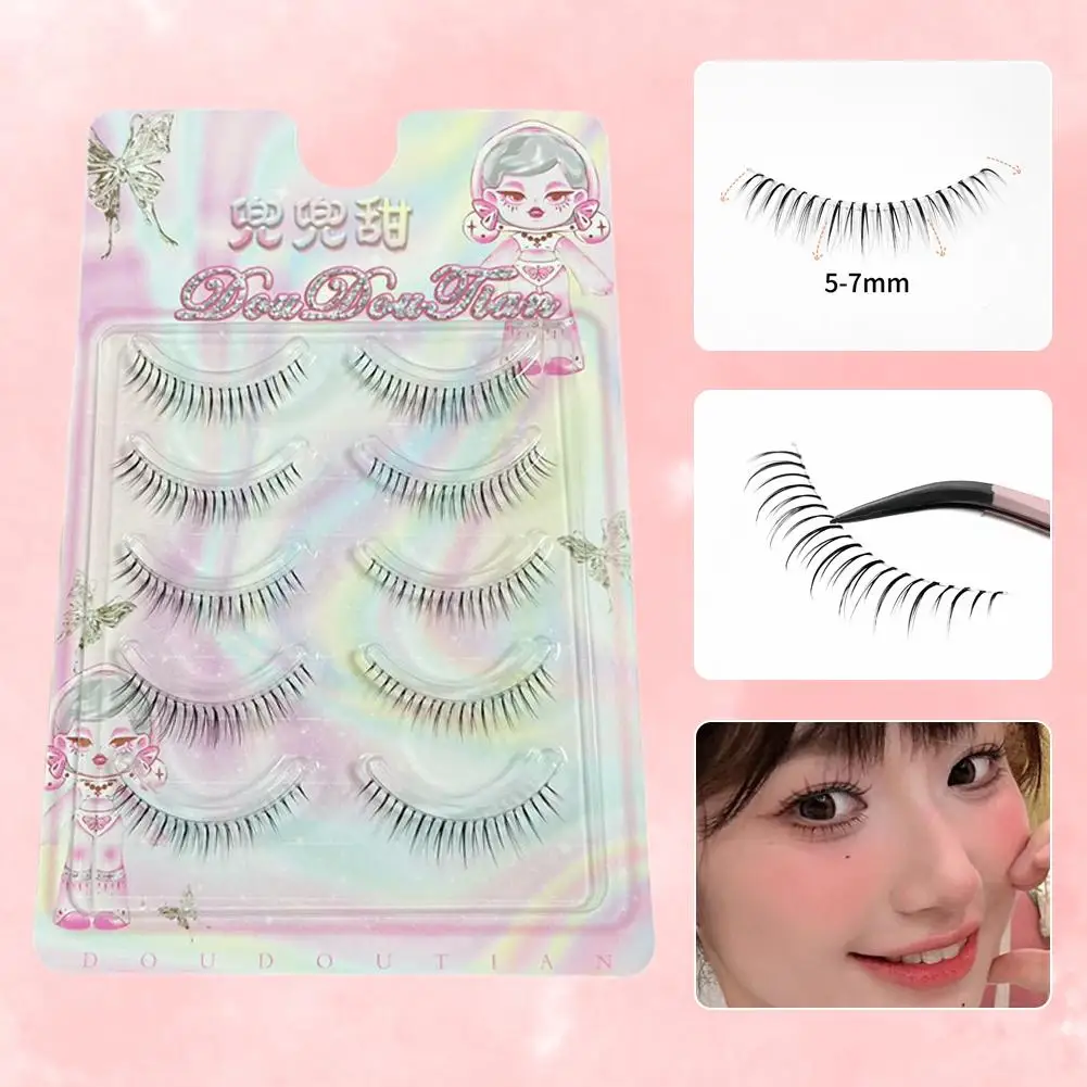 Bande coréenne faux cils naturel en forme de U Manga faux cils coréen idole fille groupe Extension de cils outils de maquillage
