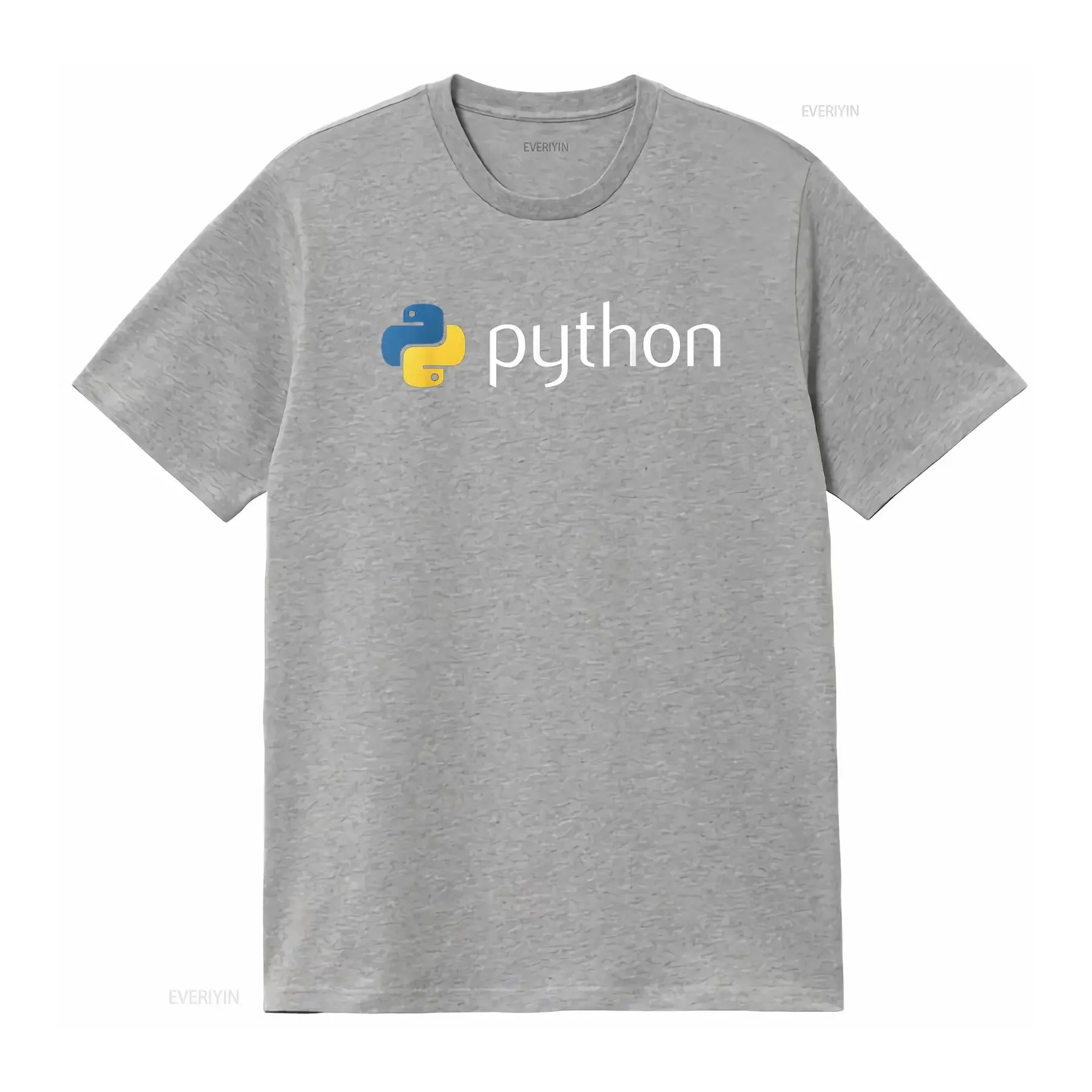 تي شيرت Python Programmer تي شيرت مطور الكمبيوتر تي شيرت عتيق مغسول للارتداء اليومي للجنسين موضة قابلة للتنفس