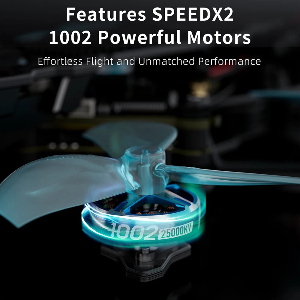 GEPRC T-Cube18 Mini Quadcopter 1S 2S Analog /2S HD O4 Wbudowany ELRS 2.4G 1.8 Calowy 12A 8Bit ESC SPEEDX2 1002 18000KV Silnik