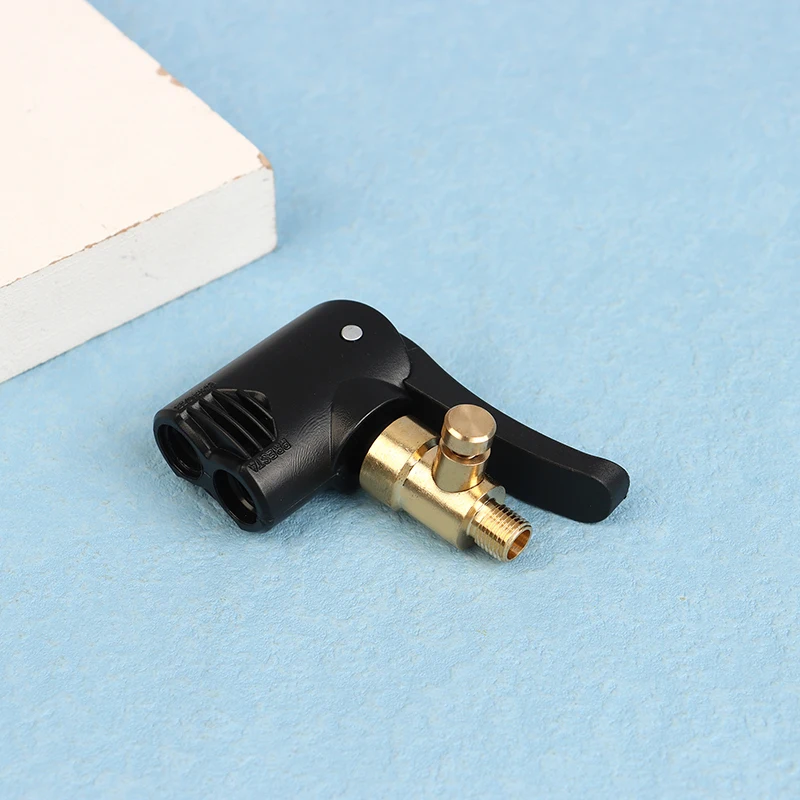 2-in-1 Deflated Schrader/Presta Valve Adapter Portable Tire Air Pump Nozzle Hose Tire Inflator Chuck Inflatable Pump Connector