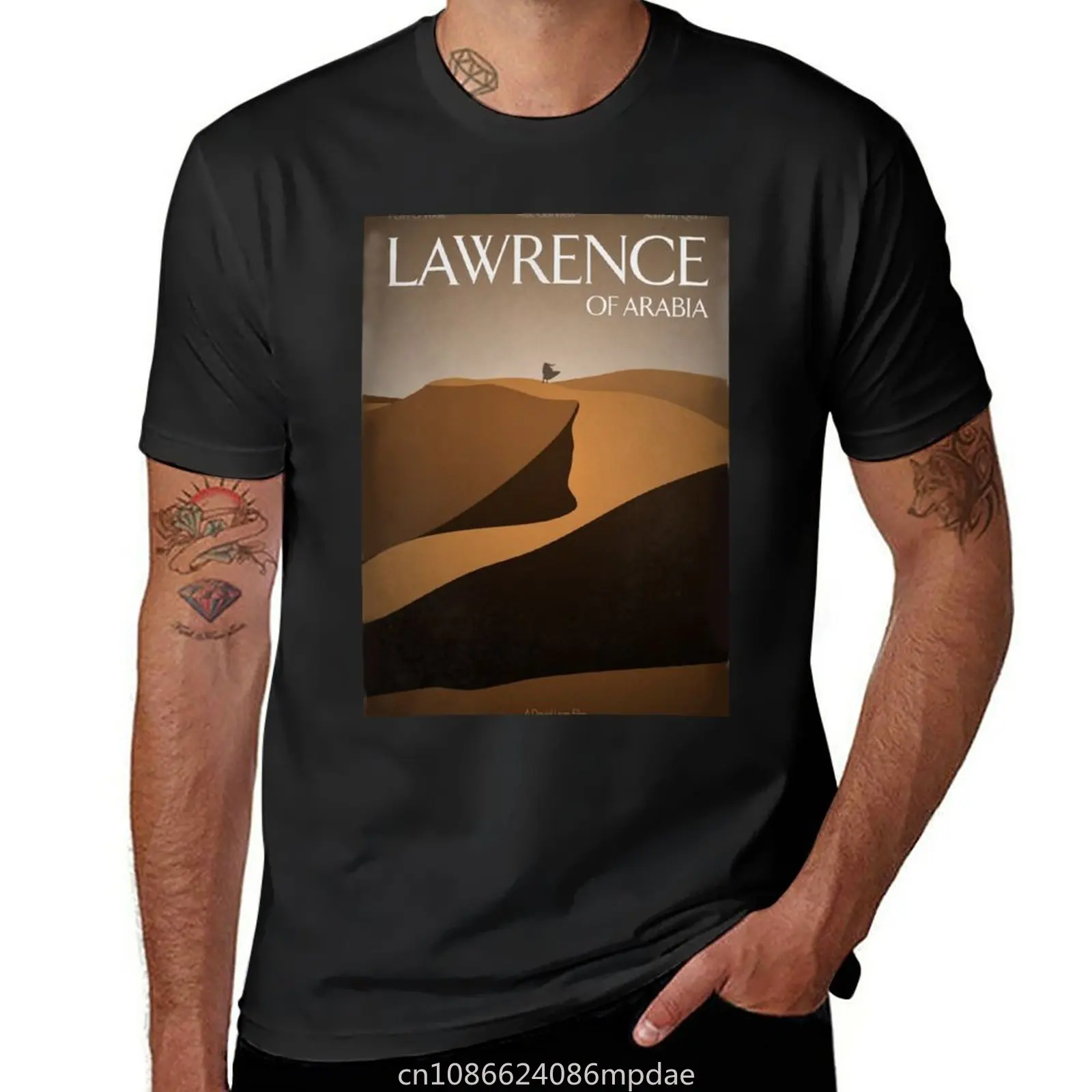 Lawrence of Arabia by David Lean Movie Poster T-Shirt anime clothes plus sizes mens graphic t-shirts