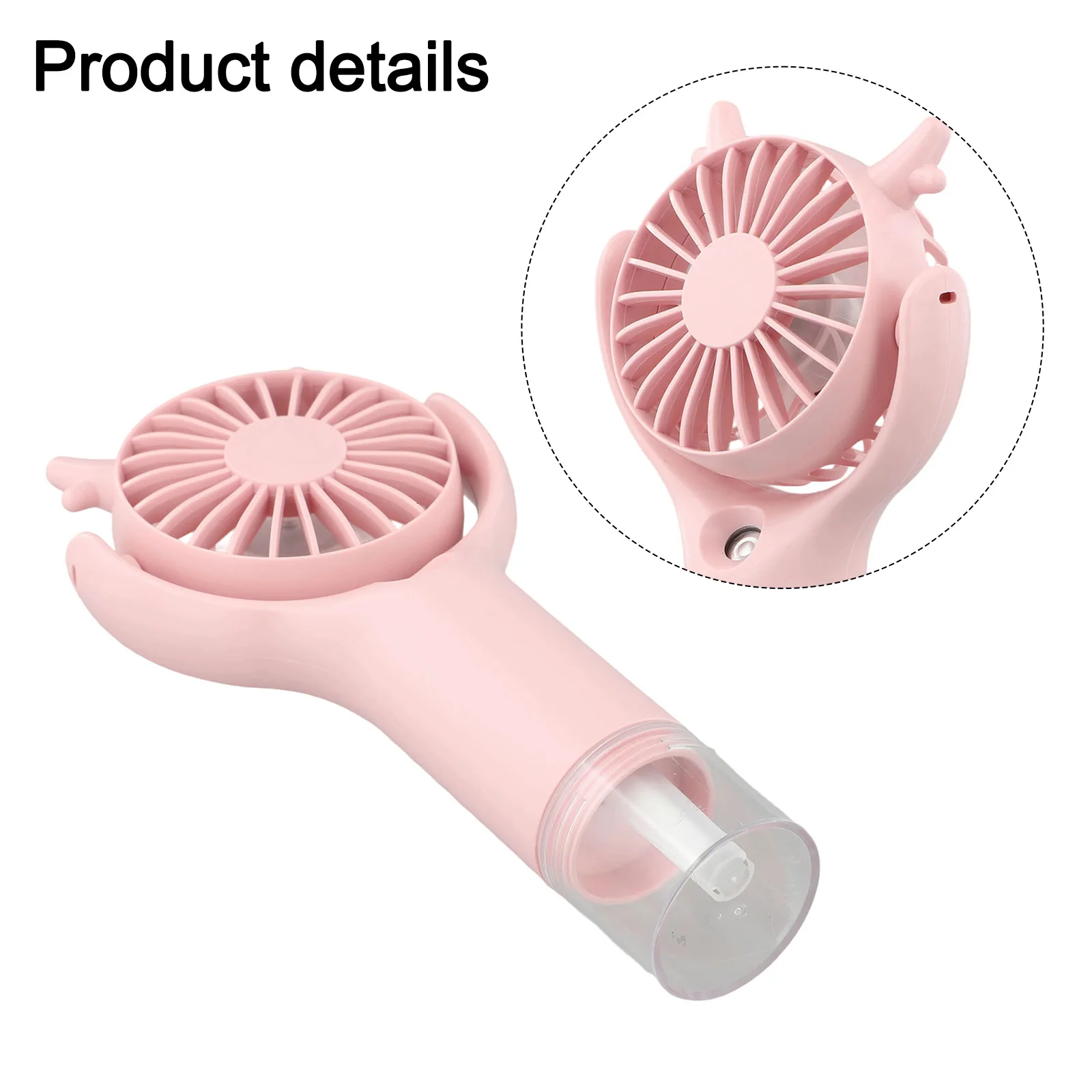 Hand-held Fan Mist Fan Outdoor Cooling Compact Fan For Outdoor Activities Air Battery Compact Size Lightweight Design