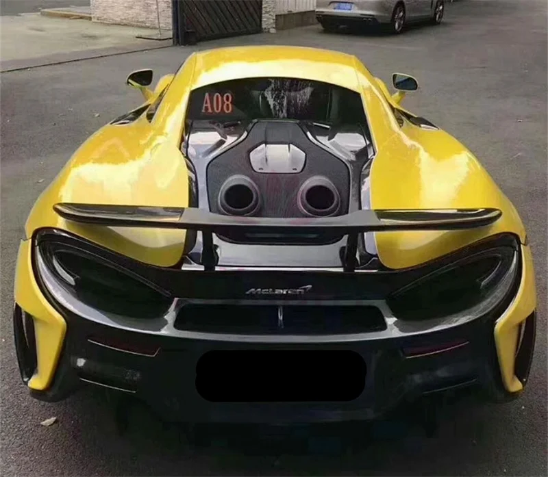 ل ماكلارين 540C 570GT ترقية 600LT نمط ألياف الكربون المصدات الأمامية والخلفية التنانير الجانبية الذيل يغطي الخلفية سبويلر طقم الجسم