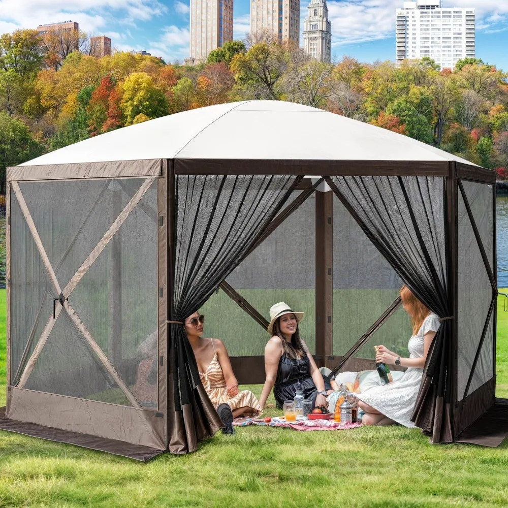 

11.5x11.5ft Portable Pop Up Tent Waterproof Shelter Camping Outdoor