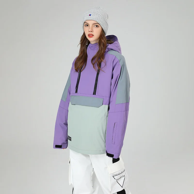 Snowboard Jacken Ski Jacke Frauen Winter Winddicht Wasserdichte Schnee Kleidung Frauen Mit Kapuze Schnee Sweatshirt Für Outdoor Sport