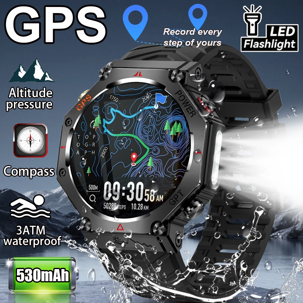 

For Xiao New ChatGPT AI assistant Smart Watch 5ATM Waterproof GPS Built-in Dual-band GNSS Compass Sport Smartwatch Men Woman