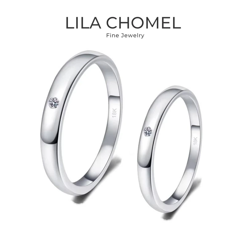 

Обручальное кольцо из белого розового золота 18 карат, женское обручальное кольцо для мужчин, 0,25 карата с муассанитом и бриллиантом PT950, платиновые кольца для девочек на День святого Валентина