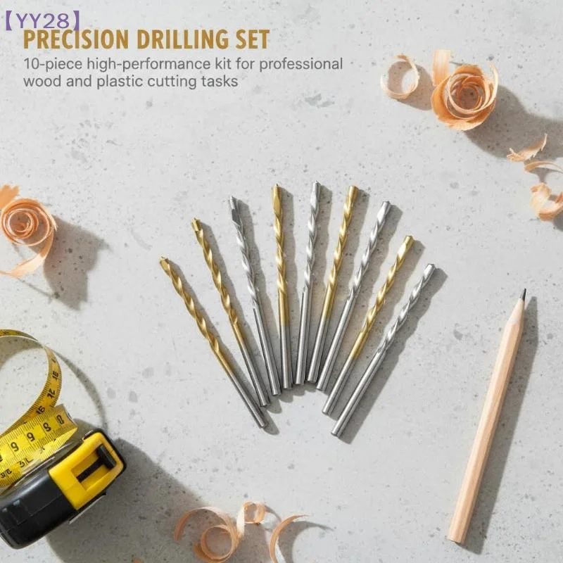 【YY28】10Pcs 1/8 Inch Drywall Cutting Drill Bit Cutting Drywall For Rotary Zipper Spiral Saws B84B{Y}